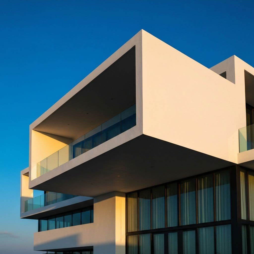 Modern architectural building