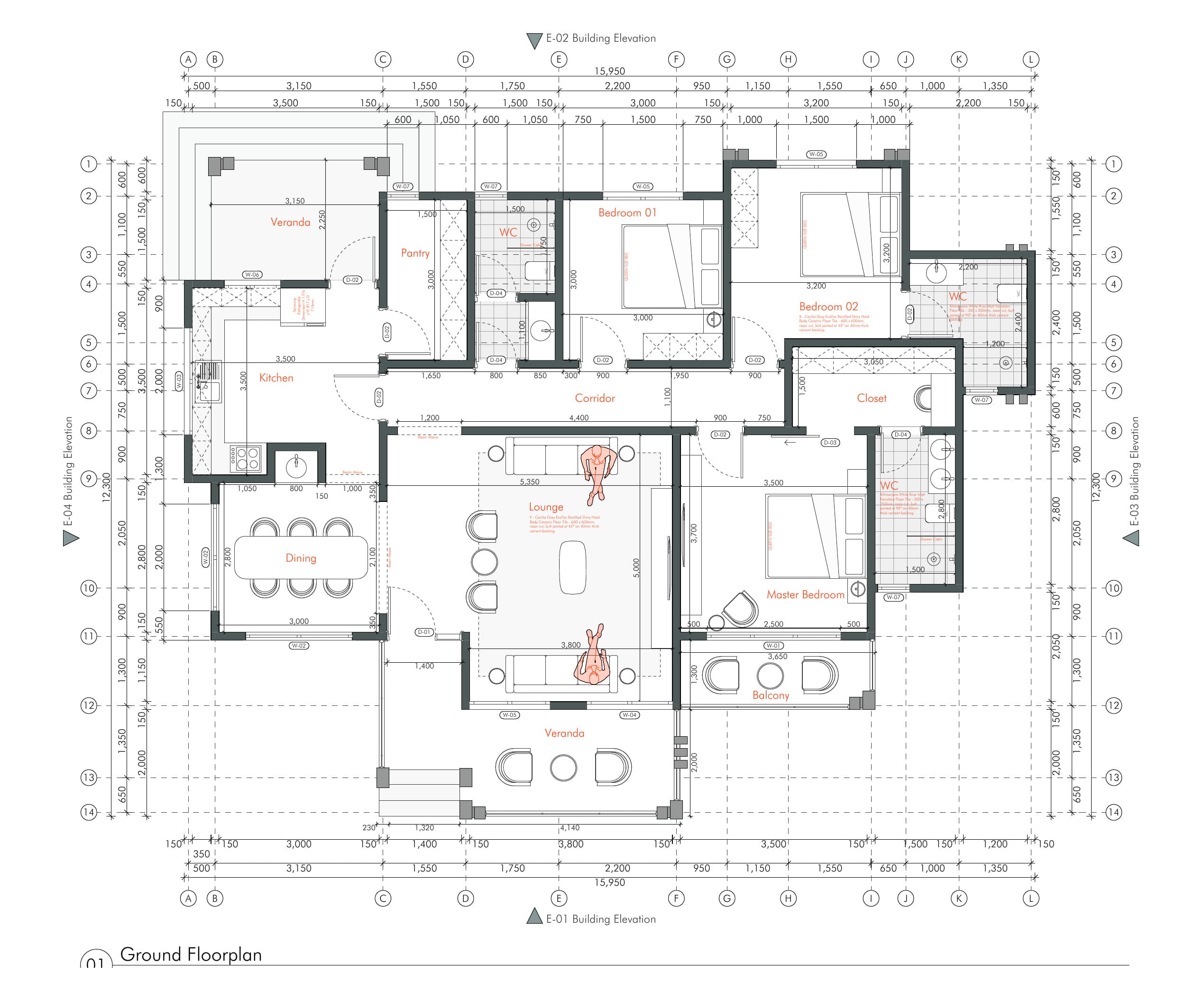Ground floor plan · 1:70 @ A3