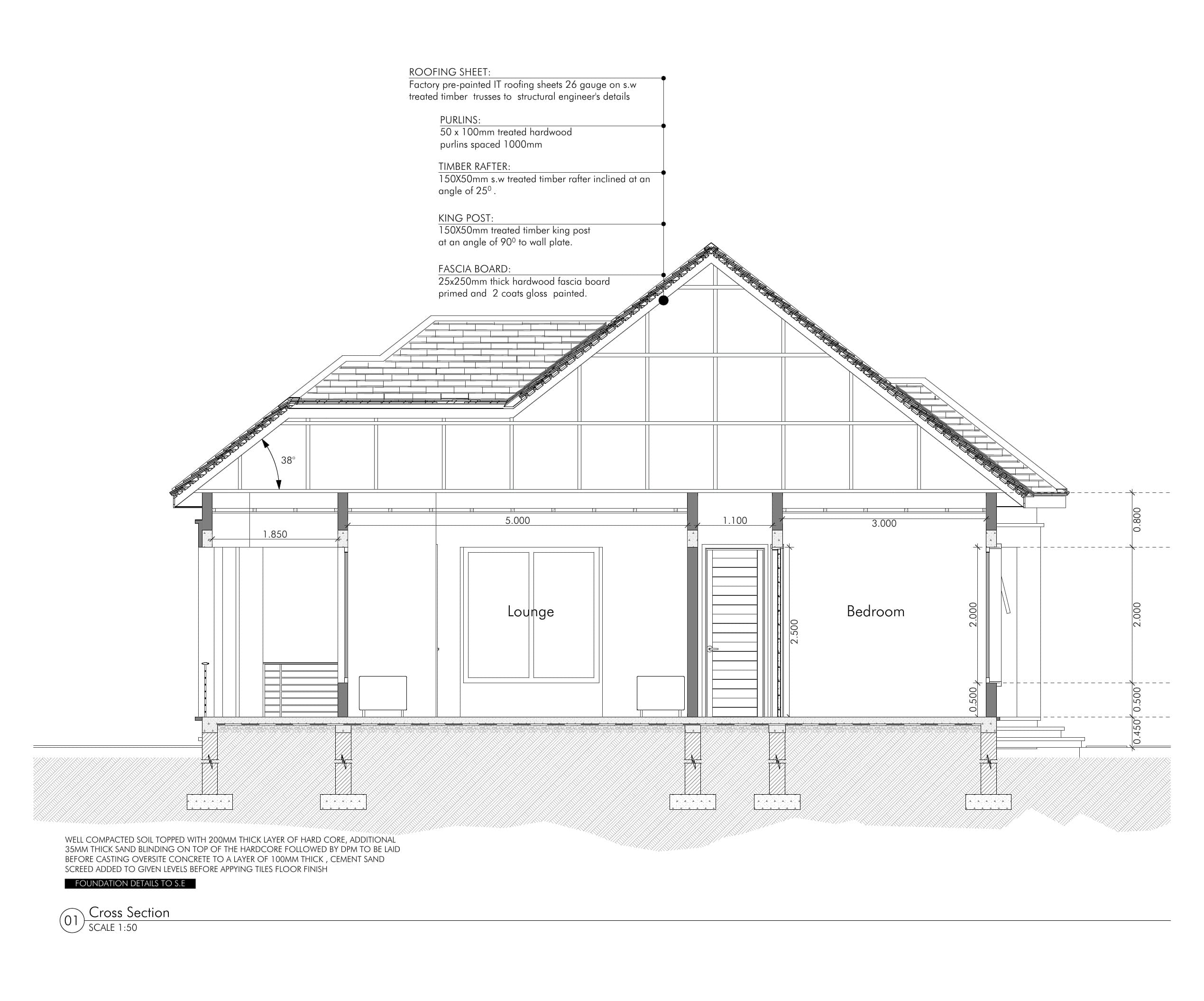 Cross section · 1:50 @ A3