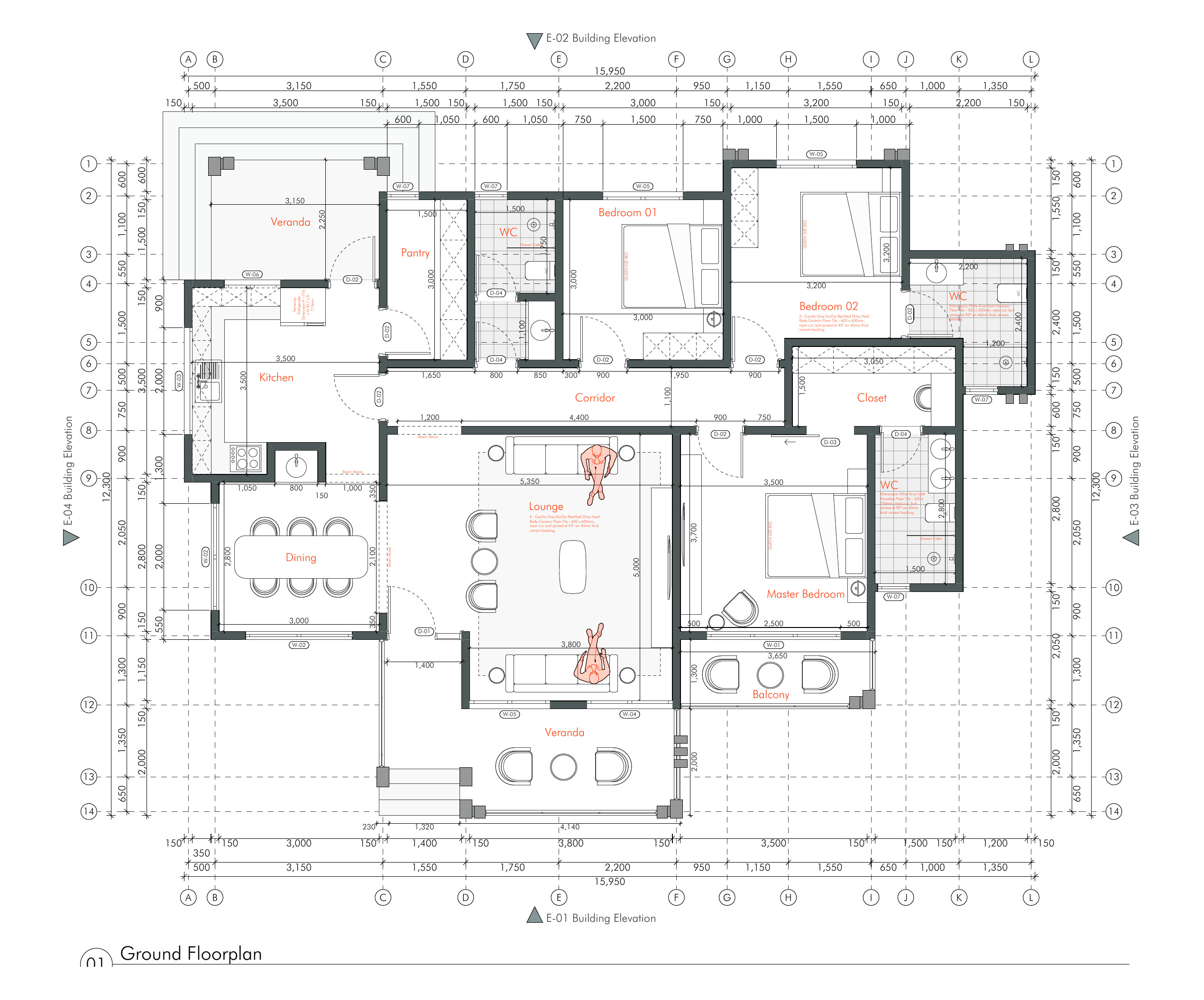 Ground floor plan · 1:70 @ A3