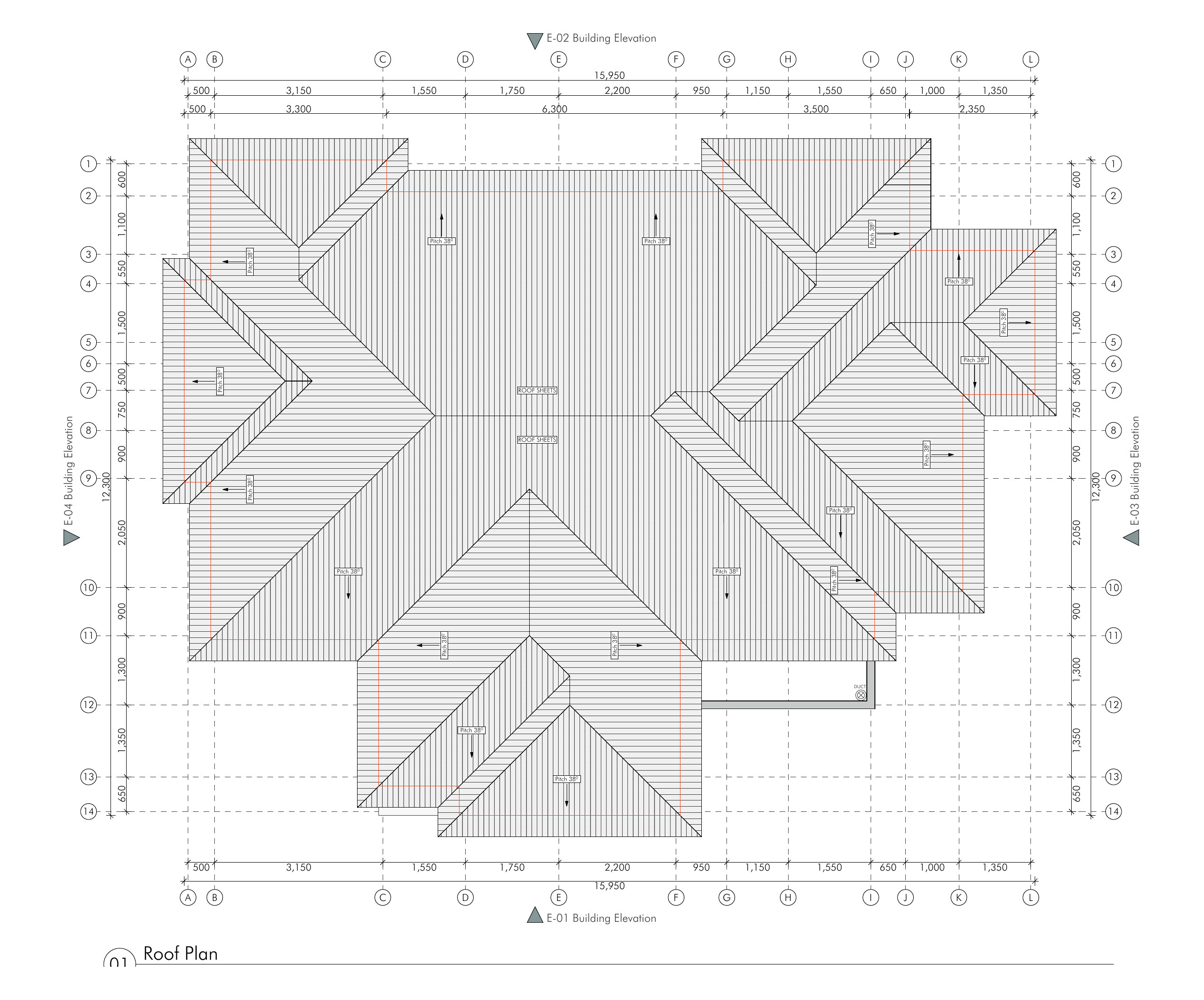 Roof plan · 1:100 @ A3